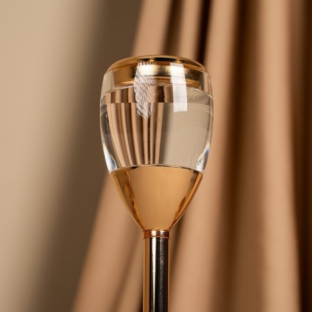 Summary metal, glass for 1 candle “Serene”, color gold 11 x 11 x 25.5 cm-14