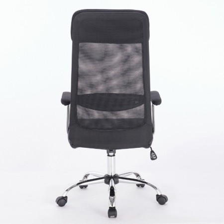 Office armchair Brabix "Flight ex-540", chrome, fabric, mesh, black-3
