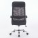 Office armchair Brabix "Flight ex-540", chrome, fabric, mesh, black