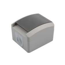 Single (ceramics) Industrial IP54 with grounding, o/y, gray Kranz