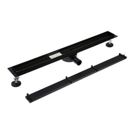 TIM BAD558002BK, 70 x 800 mm, tiles, siphon with a rotation angle of 360 °, black-ware-1