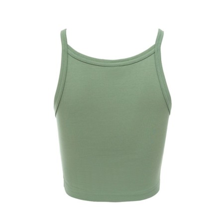 T-shirt shortened female minku: Basic line olive color, river 42-6
