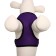 The slide is soft from neoprene, size L, Osh 39 cm, OG 36-46 cm, purple