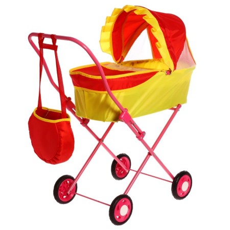 Puppet stroller No. 2, red-yellow color