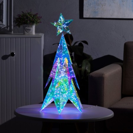 LED figure "Christmas tree" 27 × 53 × 23 cm, plastic, usb, glow white glow