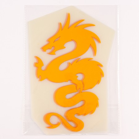Thermalrotransfer "Dragon", yellow color, set of 10 pcs.-1