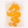 Thermalrotransfer "Dragon", yellow color, set of 10 pcs.