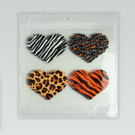 Thermalrotransfer "animal hearts", 19.3 × 16 cm, 4 design-6