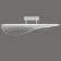 Ceiling light Mantra Bianca, LED, 2450LM, 3000K, 735x330x203 mm, white color