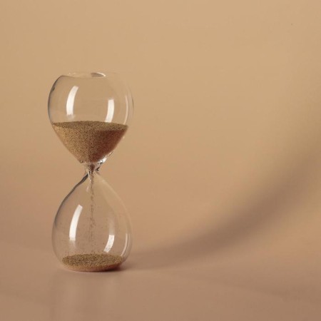 Sanding clock "Vitani", souvenir, 5 x 12.5 cm, gold sand