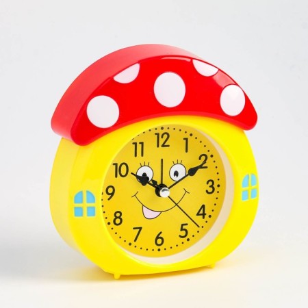 Clock - desktop's alarm clock "Children's, discrete move, D -8 cm, 13 x 12 cm, aa-2