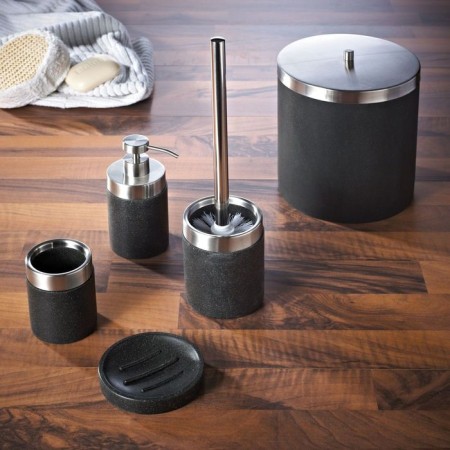 Cup for s/brush stone, black color-1