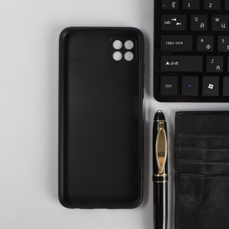 Pero cover for Samsung A22S, silicone, black-1