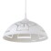 Lamp Bayerlux cap "Classy" 1 lamp E27 40W White D.300