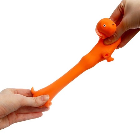 Mick anti -stress pulling "Dachshund", with sand, Mix color, in showbox-5