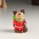 Polystone souvenir "Losik in the winter outfit" MIX 4.3x3x7 cm