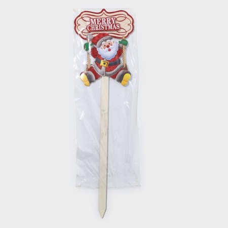 Topper decorative "Santa Claus on a swing" 20.5x71 cm-5
