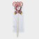 Topper decorative "Santa Claus on a swing" 20.5x71 cm