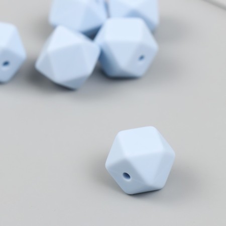 Busina silicone "polyhedron" Children's blue d = 1.4 cm