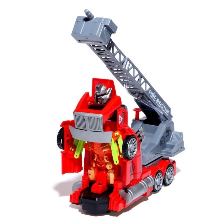 The firefighting robot, transforms, shoots with water, light and sound effects-1