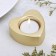 Small Climb "Small Heart. Marble" from gypsum, 7x3cm, gold