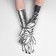 Carnival gloves, silver color