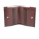 Wallet, button, 4 pockets, 1 department for trifles, n/k borderly navy/burgundy crocodile