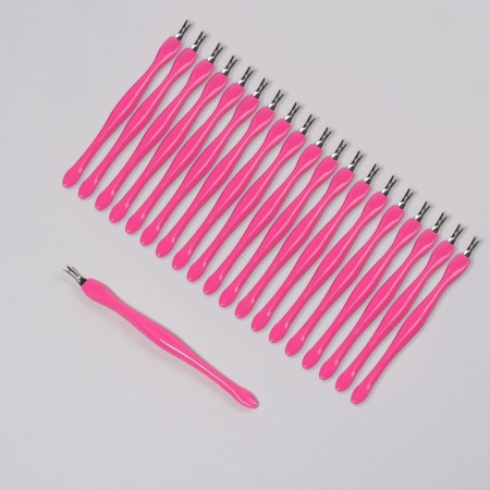 Trimmer for cuticle, 11 cm, set 20 pcs, pink color-1