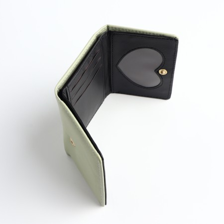 Baby wallet on the button, green color-3