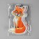 Thermal appliance "Fox", 7.4 × 12.3 cm, orange color