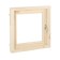 Window, 50 × 50cm, double glass of linden, external opening