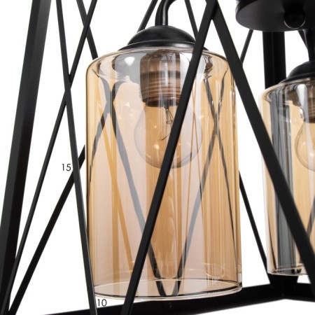 Lamp Bayerlux 2624/3 E27 40W Black 37x37x37-137 cm-6