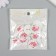 Button decorative tree "Bouquet of roses" 2.5x2.5 cm