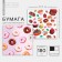 Scrapbooking paper "Sweets", 30.5 x 32 cm, 180 g/m²