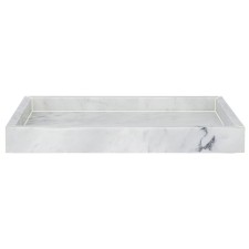 Bergenson Bjorn Marm tray, white marble, 28x20 cm, color white marble