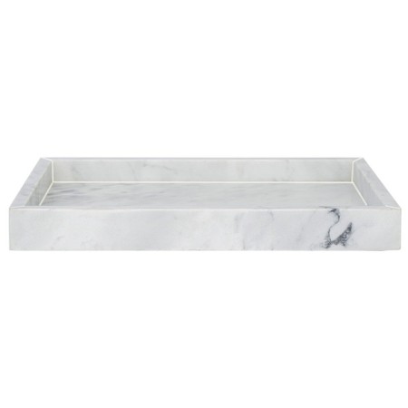 Bergenson Bjorn Marm tray, white marble, 28x20 cm, color white marble