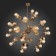 Suspension lamp ST LUCE. SL1111.303.30. Guido. 30x40 watts, e27, 100x100 cm, brass color