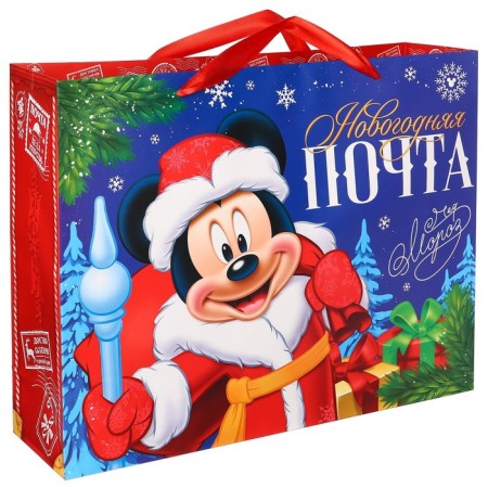 New Year. Gift package, 40x31x11.5 cm, packaging, Mickey Mouse-2