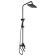 The shower system "Optima" 14445, one -leaf, tropical shower, watering can, color black