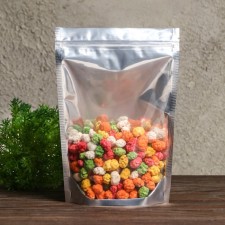 ZIP-Lock PP package, metallized, with a continuous window, 18 x 26 cm