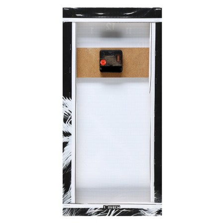 Carty clock is wall-mounted, modular "white tiger", silent, 80 x 140 cm-11