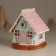 Souvenir Polystone Light "Gingerbread House with Christmas tree" Sephire 12.5x12.5x12.5 cm