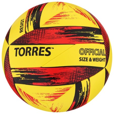Volleyball ball Torres Resist, V321305, PU, ​​hybrid stitch, 12 panels, p. 5-4