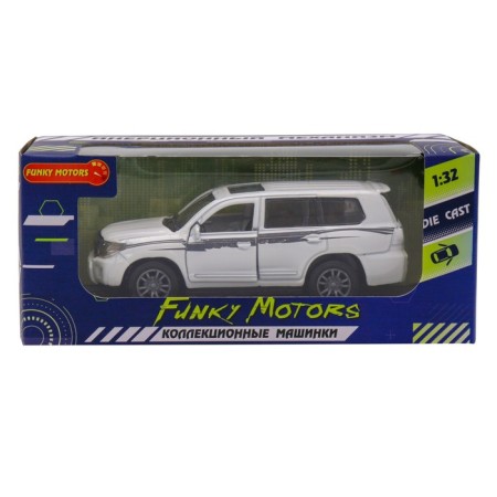 Inertial Funky Toys "SUV", with opening doors, white color-1
