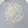 Decor for creativity plastic "Half of beads. Cream" d = 3-10 mm, set 10 grams