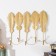 Decorative hooks "Fogger" gold 19.5x29 cm
