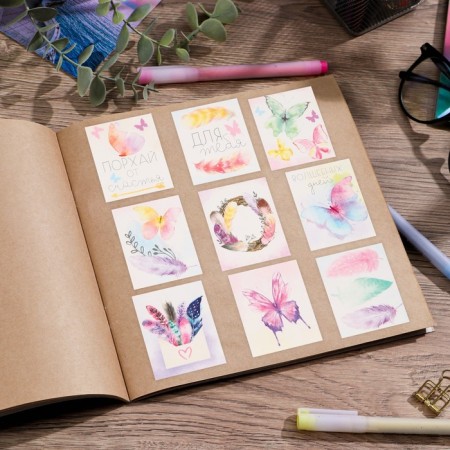 Paper stickers "Butterflies", 11 × 15.5 cm