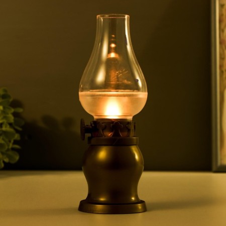Night "Kerosin Lamp" Candle LED from AA 7x7x20.5 cm Risalux batteries-2