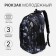 Youth backpack on lightning from textiles, 2 pockets, gray color