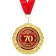 Jubilee medal on the card "70 years", D = 7 cm.